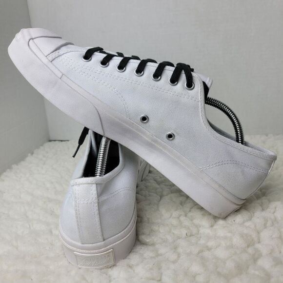 Converse x Jack Purcell Men's Low Top Sneaker Size 10.5 White Canvas Shoes - Picture 7 of 12